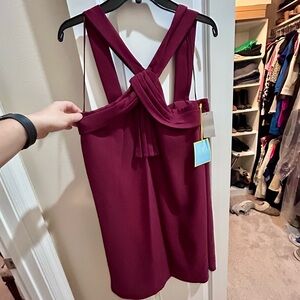 CeCe Burgundy Dress NWT